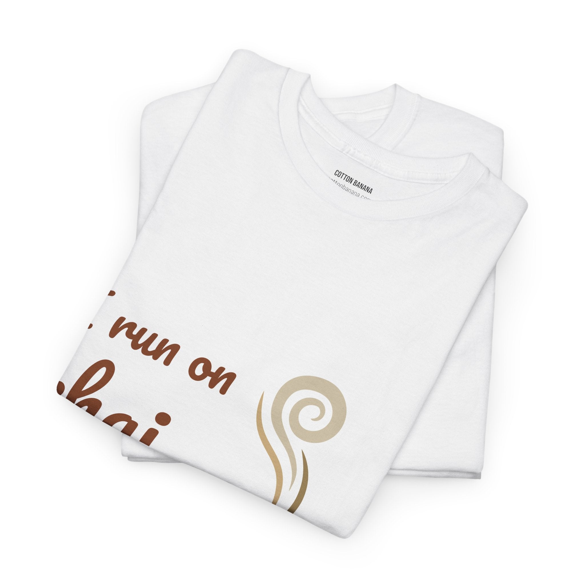 Chai and Chaos Tee — Funny Coffee Lover T‑Shirt ("I run on chai and chaos")